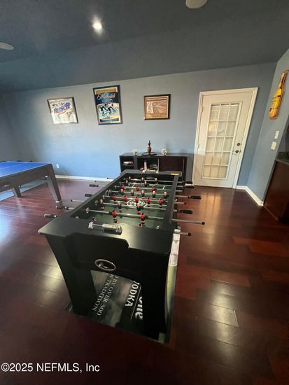 Game Room, Interior, Recessed Lighting, Wood Texture Flooring