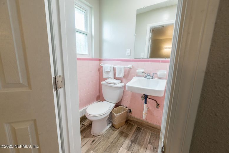 Bathroom, Interior, Wood Texture Flooring