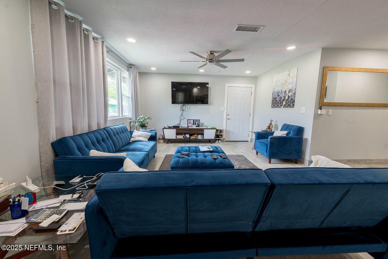 Interior, Living room, Recessed Lighting
