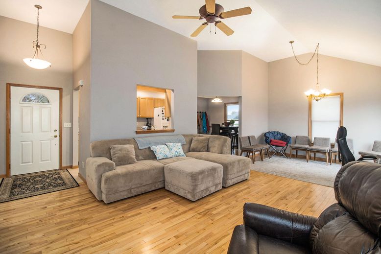 Chandelier, Interior, Living room, Pendant Lights, Wood Texture Flooring