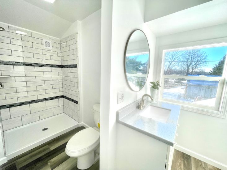 Bathroom, Interior, Wood Texture Flooring