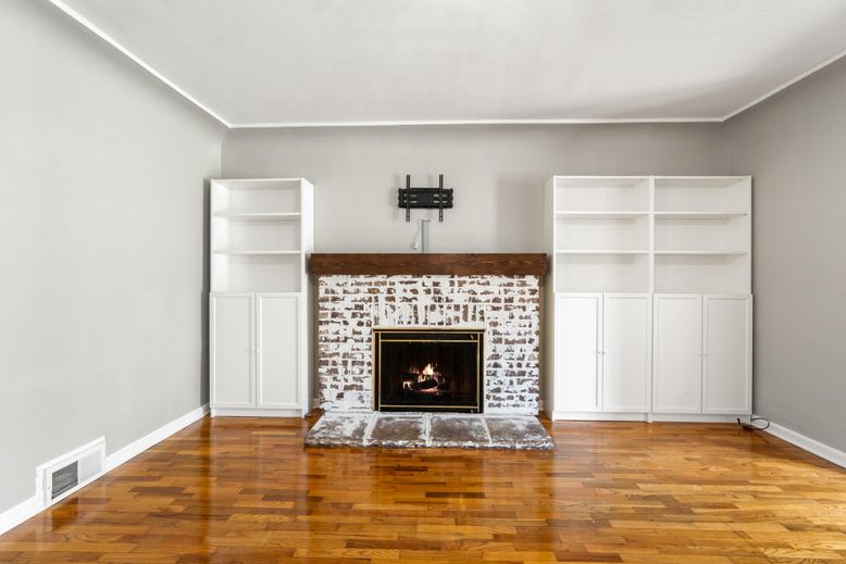 Fireplace, Interior, Wood Texture Flooring