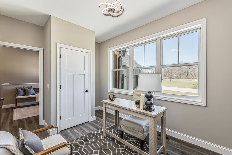 Home Office, Interior, Wood Texture Flooring