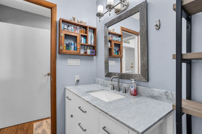 Bathroom, Interior, Wood Texture Flooring