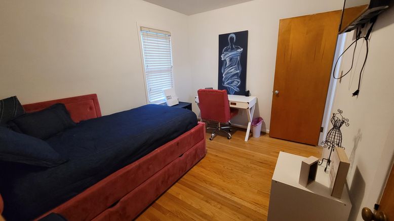 Bedroom, Home Office, Interior, Wood Texture Flooring