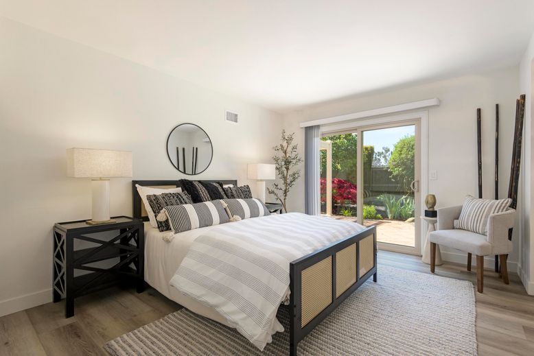 Bedroom, Interior, Wood Texture Flooring