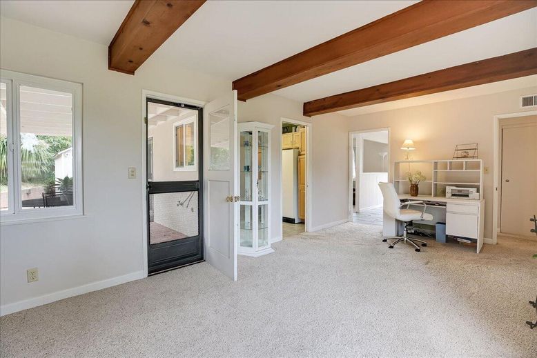 Home Office, Interior, Wooden Beams