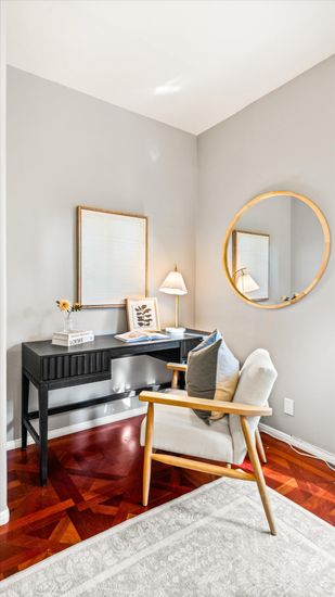 Home Office, Interior, Wood Texture Flooring