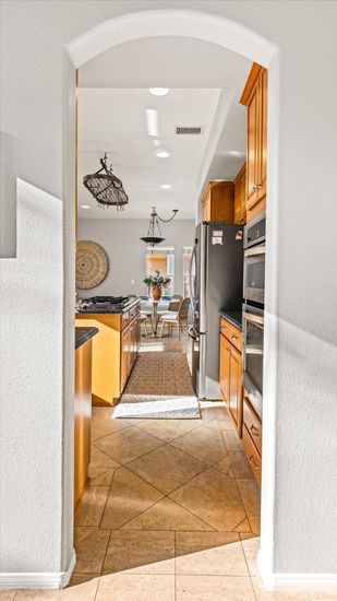 Dining room, Interior, Kitchen, Recessed Lighting