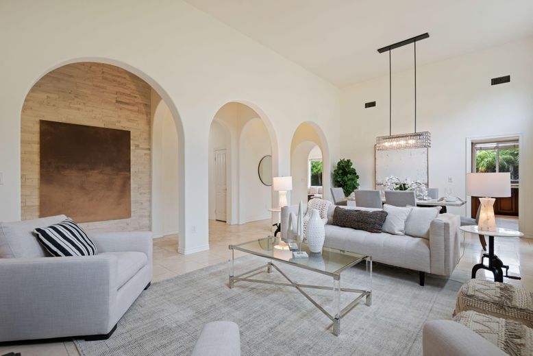 Dining room, Interior, Living room, Pendant Lights, Wooden Walls