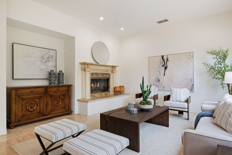 Fireplace, Interior, Living room, Recessed Lighting