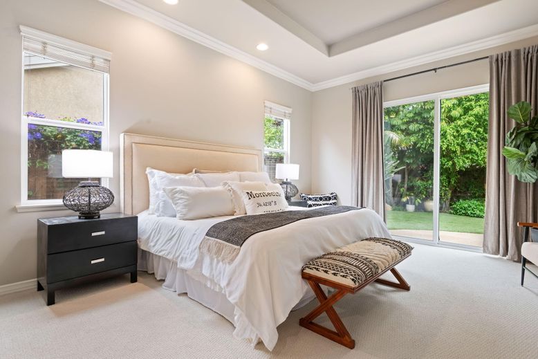 Bedroom, Interior, Recessed Lighting