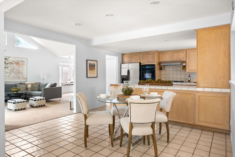 Dining room, Interior, Kitchen, Living room, Recessed Lighting