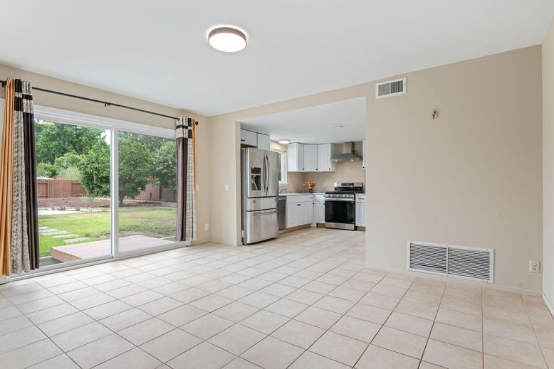 Empty room, Interior, Kitchen, Stainless Steel Appliances