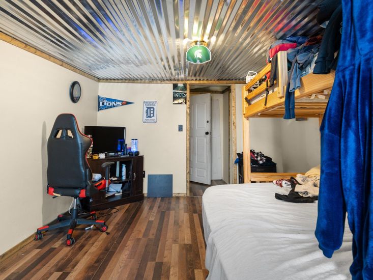 Bedroom, Interior, Wood Texture Flooring
