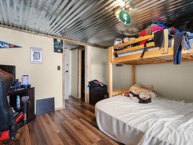 Bedroom, Interior, Wood Texture Flooring