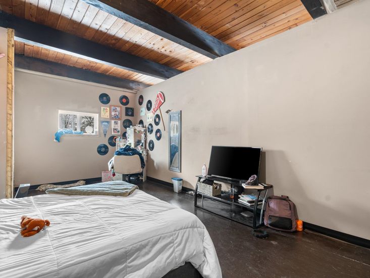 Bedroom, Interior, Wooden Beams, Wooden Ceilings