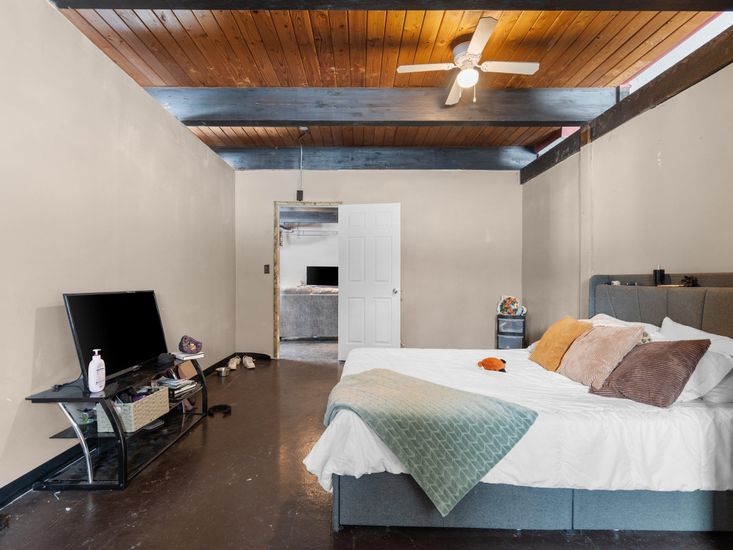 Bedroom, Interior, Wooden Beams, Wooden Ceilings