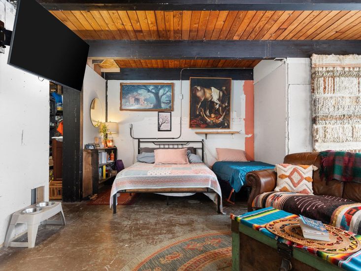 Bedroom, Interior, Wooden Beams, Wooden Ceilings