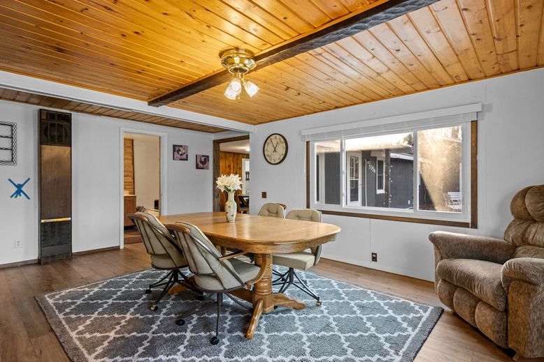 Dining room, Interior, Wooden Beams, Wooden Ceilings, Wood Texture Flooring