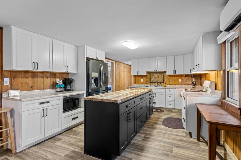 Interior, Kitchen, Wood Texture Flooring