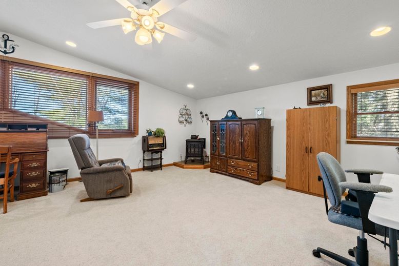 Home Office, Interior, Recessed Lighting