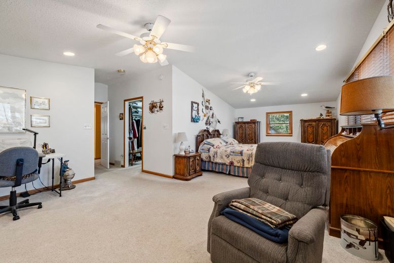 Bedroom, Home Office, Interior, Recessed Lighting