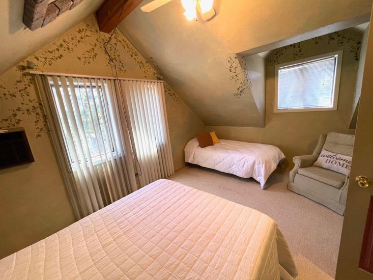 Bedroom, Interior, Wooden Beams