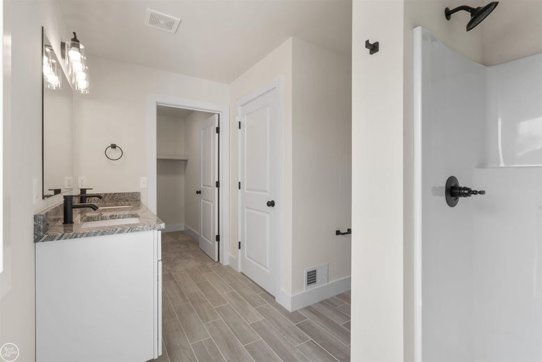 Bathroom, Interior, Wood Texture Flooring