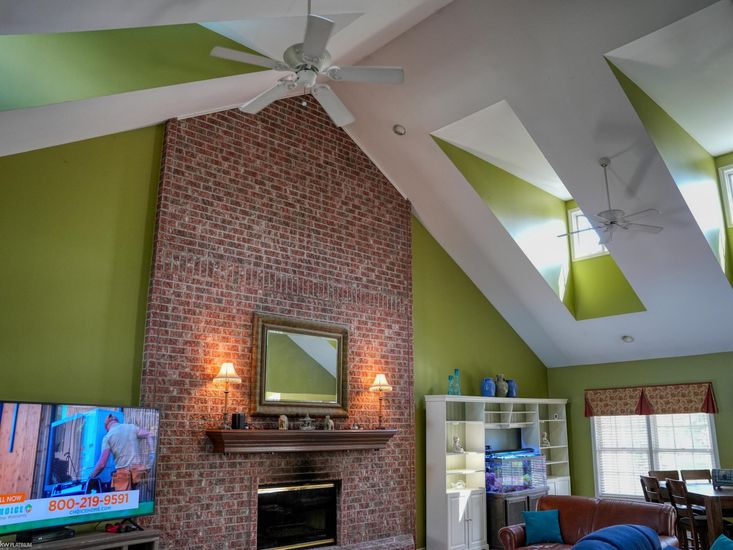 Fireplace, Interior, Stone Walls