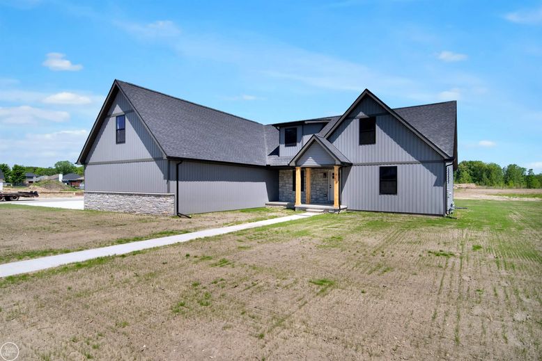 Attached, Backyard, Exterior, Facade, Farmhouse