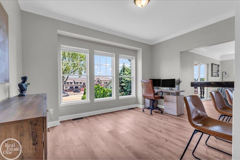 Home Office, Interior, Wood Texture Flooring