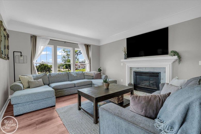 Fireplace, Interior, Living room, Wood Texture Flooring