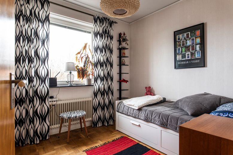 Bedroom, Interior, Wood Texture Flooring