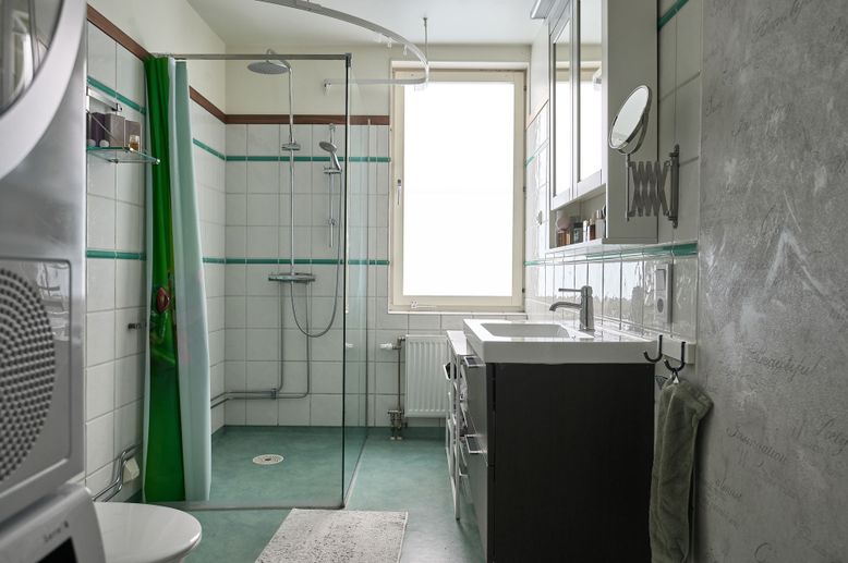 Bathroom, Glass Shower, Interior