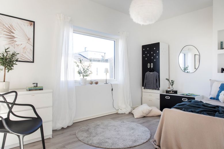 Bedroom, Interior, Wood Texture Flooring