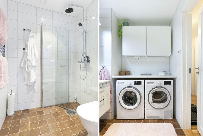 Bathroom, Interior, Recessed Lighting, Washer