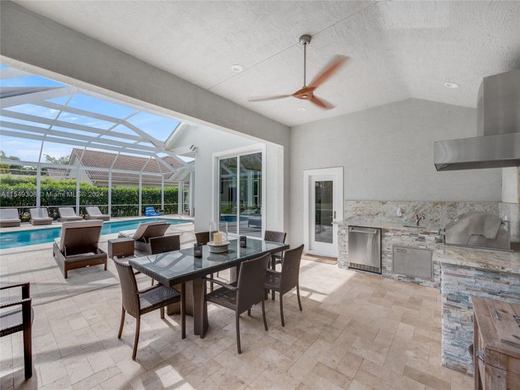 Dining room, Glass Ceilings, Interior, Pool, Sun Room
