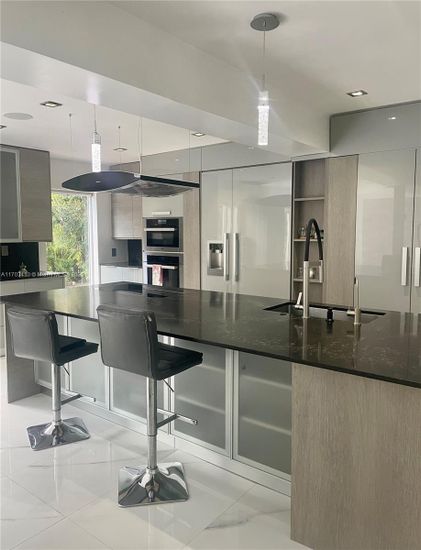 Interior, Kitchen, Pendant Lights, Recessed Lighting, Stainless Steel Appliances