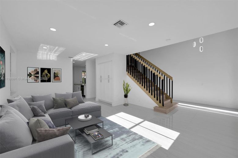 Interior, Living room, Recessed Lighting