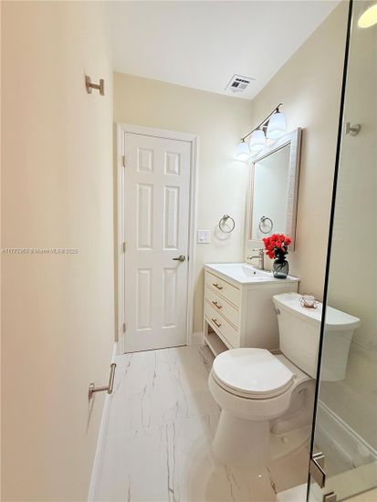 Bathroom, Glass Shower, Interior, Marble