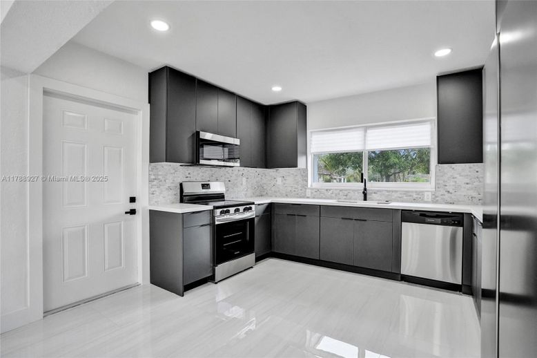 Interior, Kitchen, Recessed Lighting, Stainless Steel Appliances