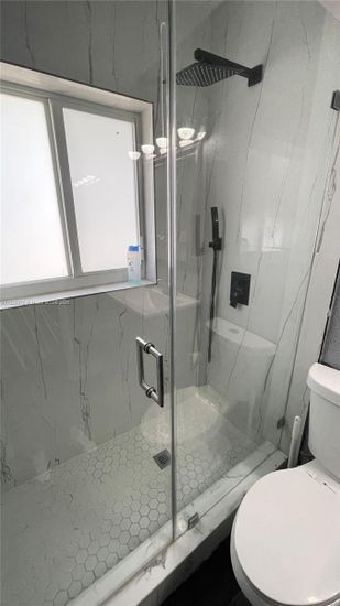 Bathroom, Glass Shower, Interior, Marble Walls