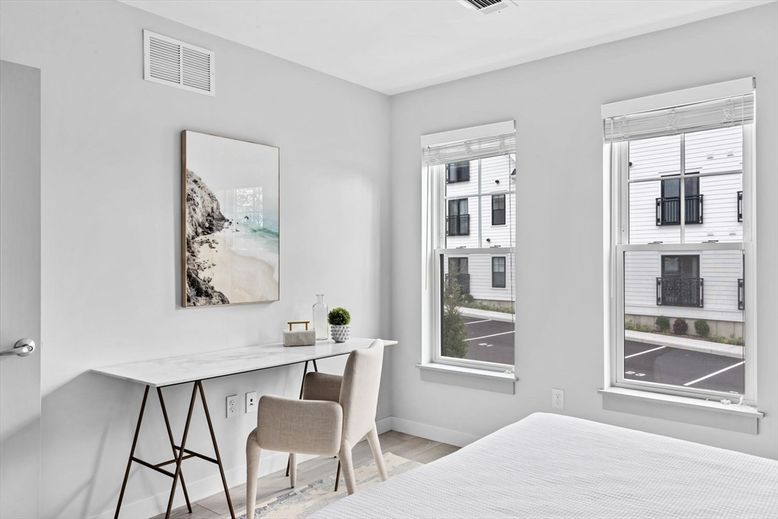 Bedroom, Home Office, Interior, Wood Texture Flooring