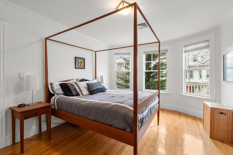 Bedroom, Interior, Wood Texture Flooring