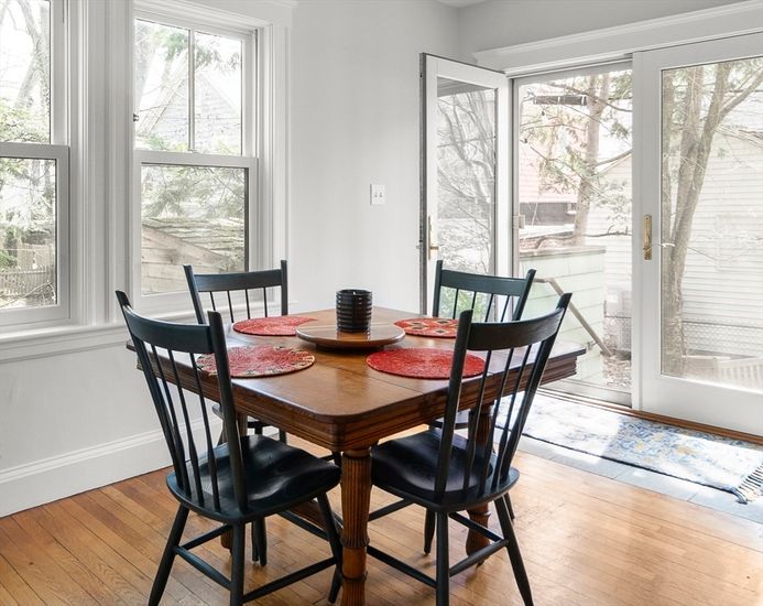 Dining room, Interior, Wood Texture Flooring
