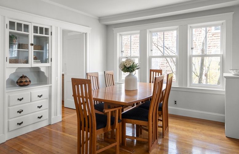 Dining room, Interior, Wood Texture Flooring