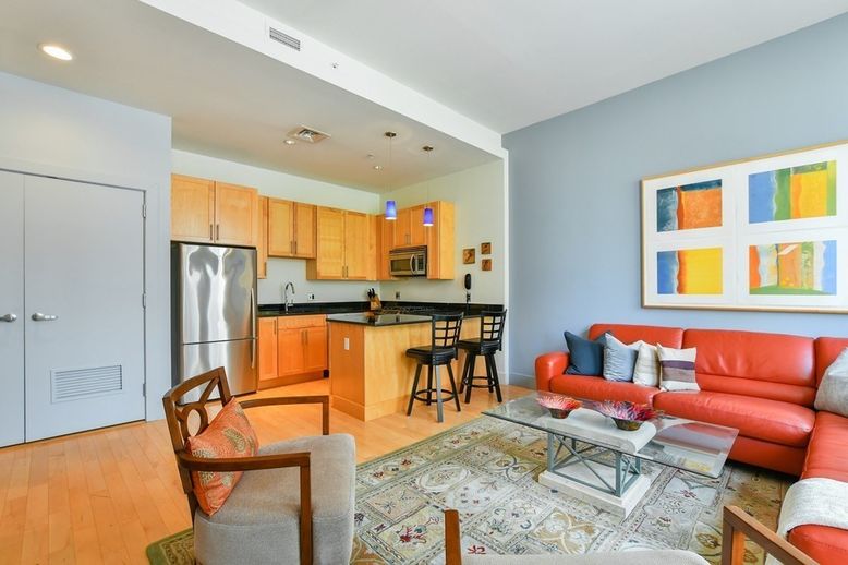 Interior, Kitchen, Living room, Pendant Lights, Recessed Lighting, Stainless Steel Appliances, Wood Texture Flooring
