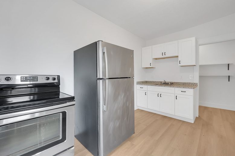 Interior, Kitchen, Wood Texture Flooring