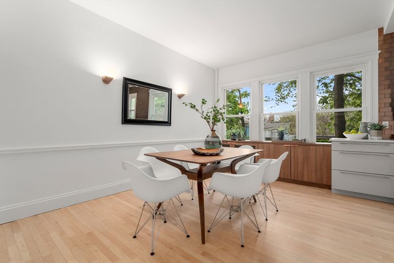 Dining room, Interior, Wood Texture Flooring